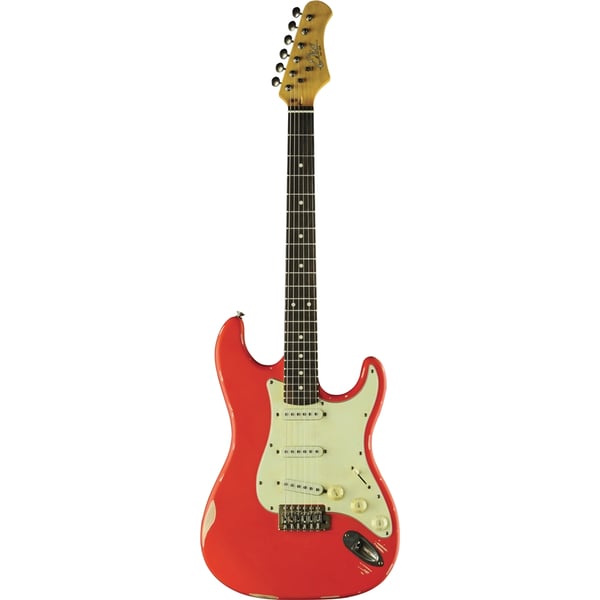 Eko Guitars S-300 Relic Fiesta Red