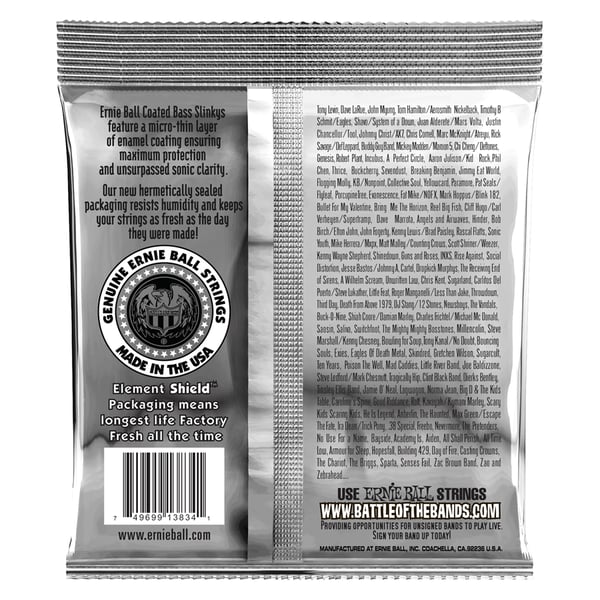 Ernie Ball 3834 Super Slinky Coated 45-100
