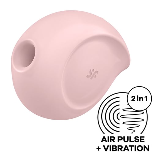 SATISFYER AIR PULSE SATISFYER - STIMOLATORE DI IMPULSI D'ARIA SUGAR RUSH E VIBRATORE ROSA