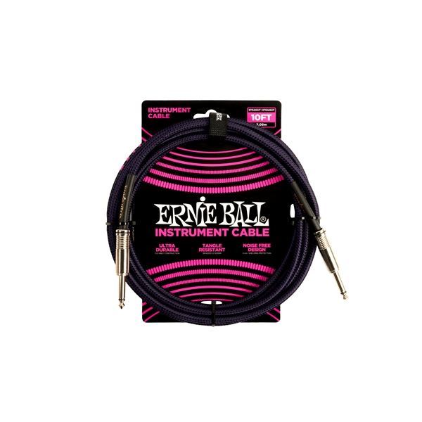 Ernie Ball 6393 Braided Straight Straight 3m
