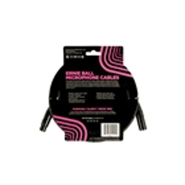 Ernie Ball 6388 Cavo Microfonico PVC nero 6 m