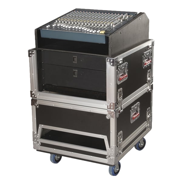 Gator Cases G-TOUR-GRC-1406 Flight Case 14U + 6U Road Console Rack