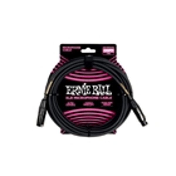 Ernie Ball 6388 Cavo Microfonico PVC nero 6 m