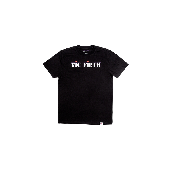 Vic Firth PTS20LOGOL - Black Logo Tee - Large