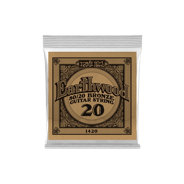 Ernie Ball 1420 Earthwood 80/20 Bronze .020