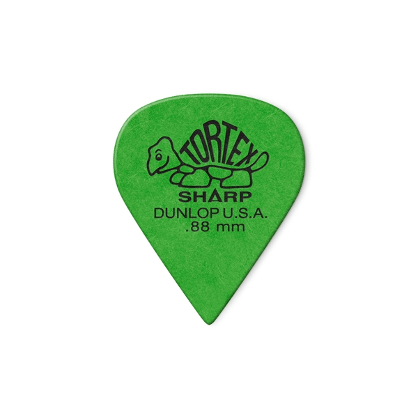 Dunlop 412R.88 Tortex Sharp Green