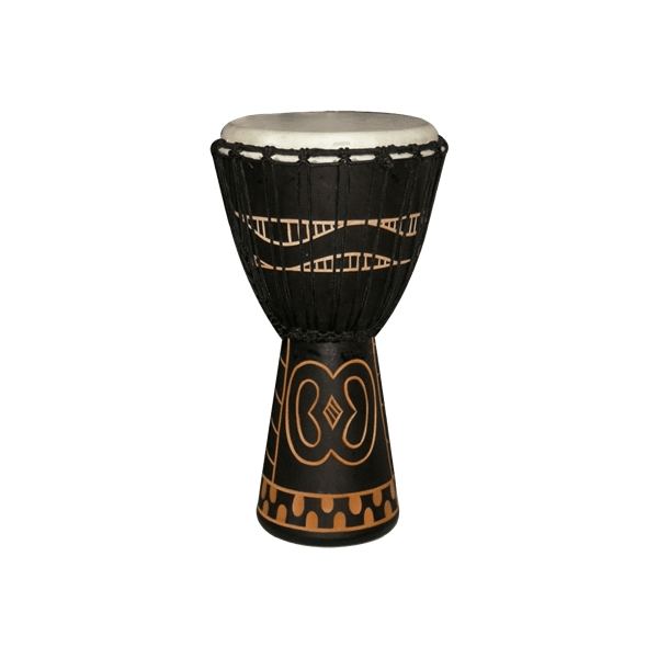 Tanga DA65-7G Djembe Slammer 14" Mogano Scolpito Nero