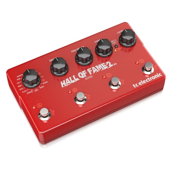 TC ELECTRONIC HALL OF FAME 2 X4 RIVERBERO A PEDALE PER CHITARRA TRUE BYPASS TECNOLOGIA MASH + 6 SLOT TONEPRINT MIDI - USB EX-DEMO