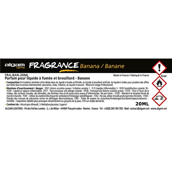 Algam Lighting FRA-BAN-20ML Profumo per Liquido del Fumo 20ml Banana