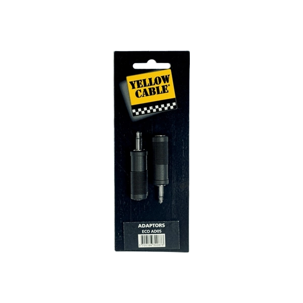 Yellow Cable AD05 Adattatore Mini Jack Mono Maschio/Jack Mono Femmina 2 Pcs
