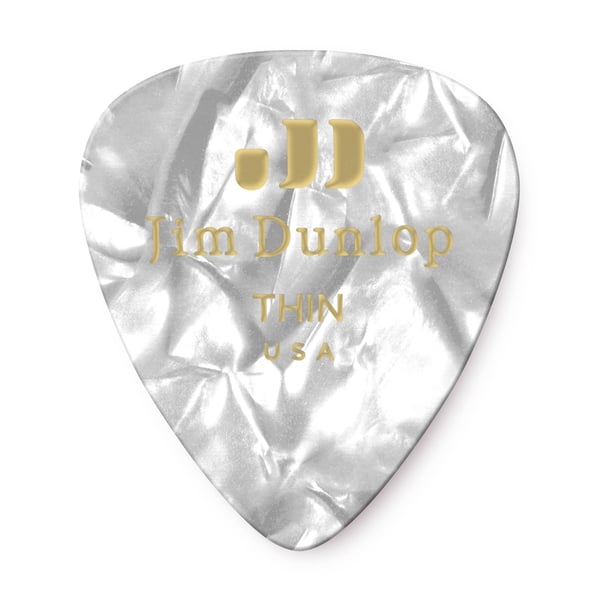 Dunlop 483R#04 White Perloid - Thin