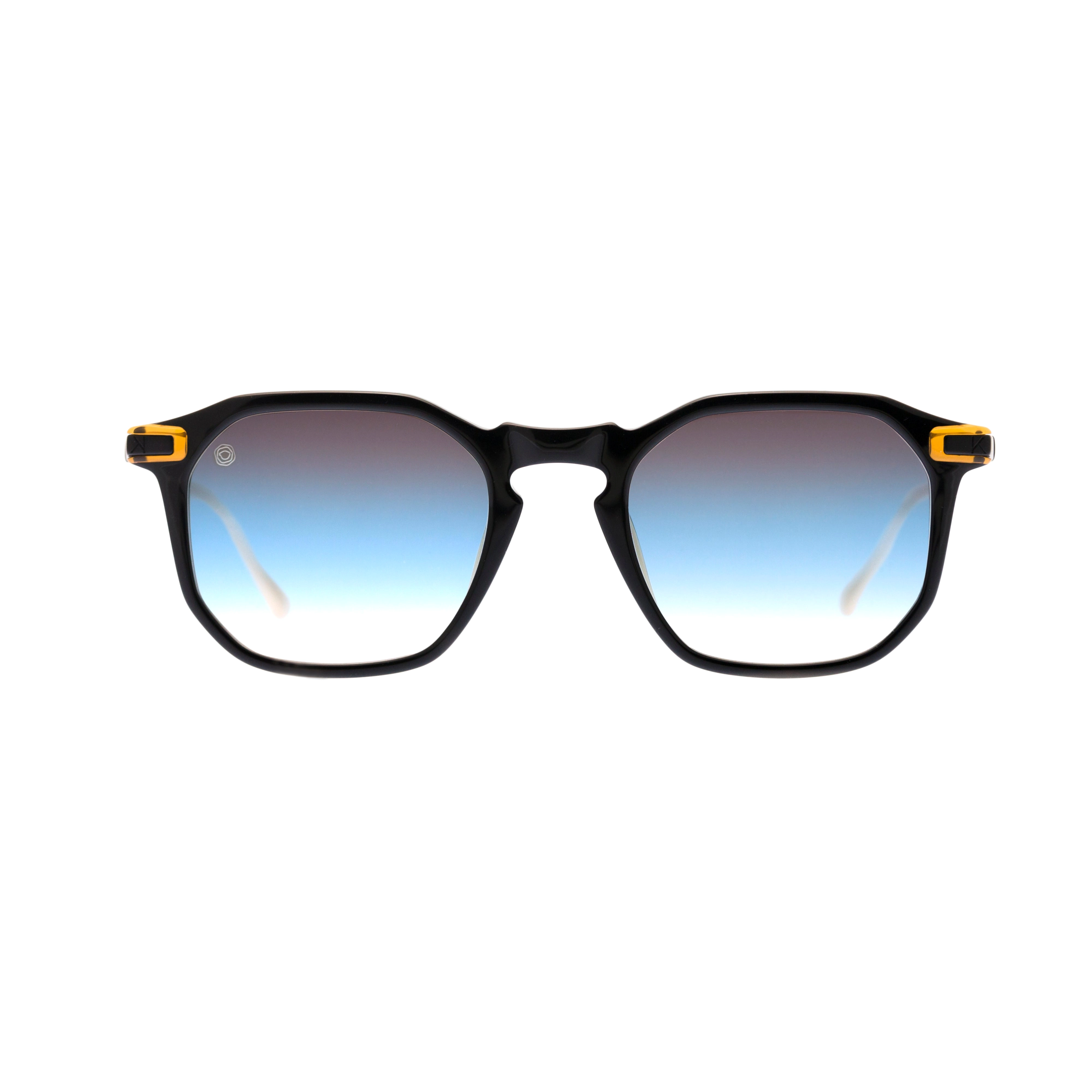 メガネ KYME Kyme - OWEN CON 3 - OPTICAL GLASSES - transparent blue Kyme Lea Blue Tortoise - Handmade Bold Italian Sunglasses