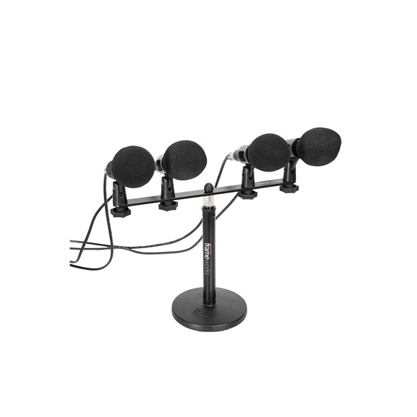 Gator Frameworks GFWMIC1TO4 Supporto barra microfonica 1 a 4