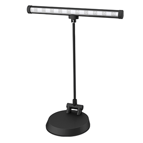 F-ZONE FL-9035 LAMPADA DA TAVOLO O PIANOFORTE A LED 10 LED A BATTERIE O ALIMENTATORE INCLUSO COLORE NERO