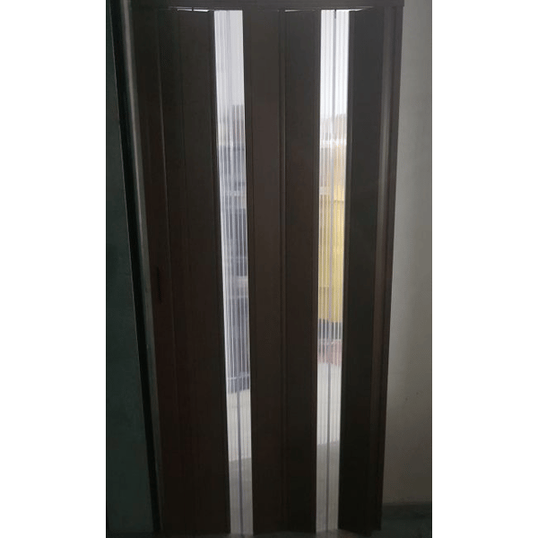 Porta A Soffietto Interna In PVC Su Misura | Made In Italy, Salvaspazio Con Opzioni Maniglia/Serratura | Facile Da Pulire - Foto 5