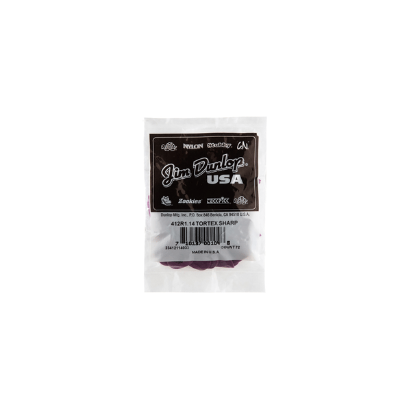 Dunlop 412R1.14 Tortex Sharp Purple