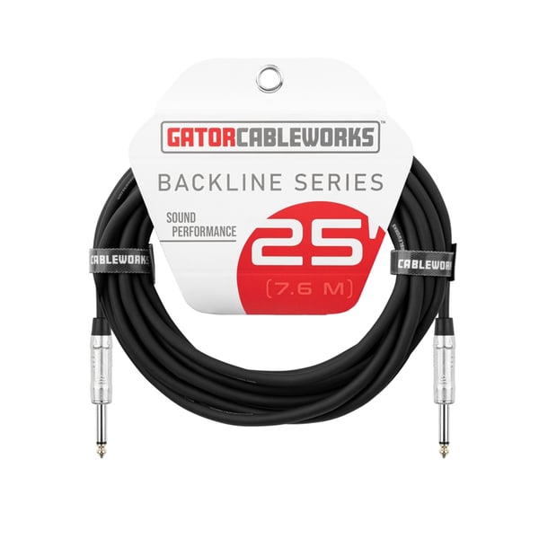 Gator Cableworks GCWB-SPK-25 Cavo speaker jack TS dritto/dritto 7.6 m Serie Backline