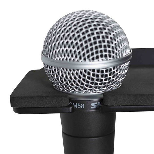 Gator Frameworks GFW-MIC-4TRAY Supporto multi-microfono per 4 microfoni<br>