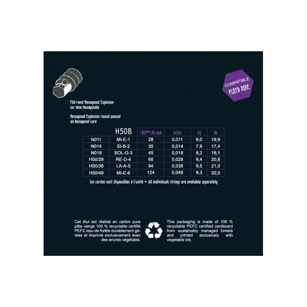 Savarez Hexagonal Explosion - H50B Blues Set 011/049