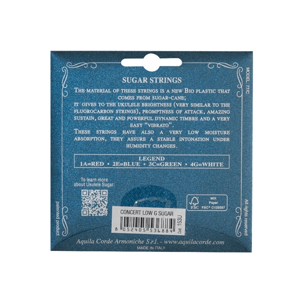 Aquila 153U Sugar Ukulele set GCEA