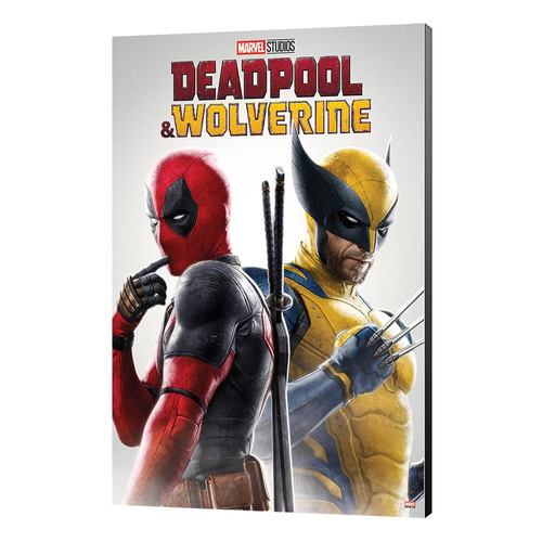 Marvel Wooden Wall Art Deadpool &amp; Wolverine 02 Best friends 35 x 50 cm