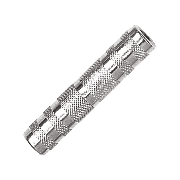 PROEL STAGE Adattatore professionale in metallo: presa jack mono Ø 6.3 mm. -&gt; presa jack mono Ø 6.3 mm.
