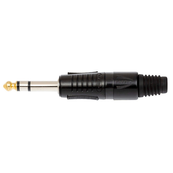 PROEL STAGE Connettore professionale jack stereo 6,3 mm - 1/4. Colore: Nero.