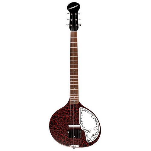 DANELECTRO BABYSITAR RED CRACKLE