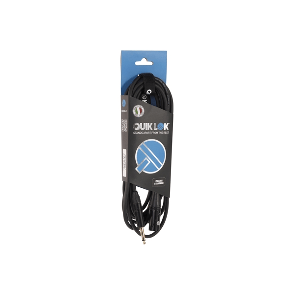 Quik Lok ITST/MJM-0,3 B XLR Maschio/Jack Mono