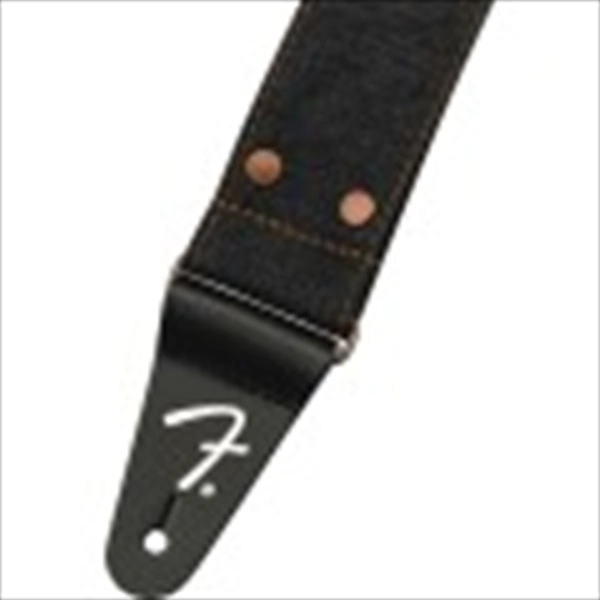 Tracolla in denim rivettato Fender® x Wrangler®, Black