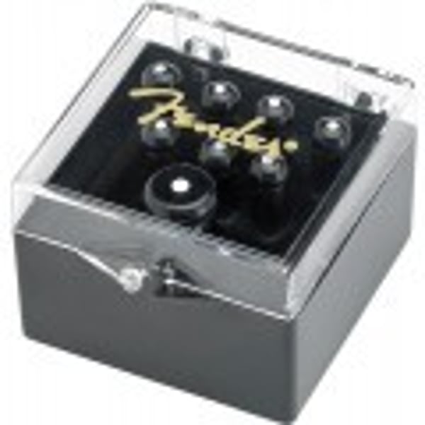 FENDER Set di spilli per ponte Black con White Dot, confezione da 7