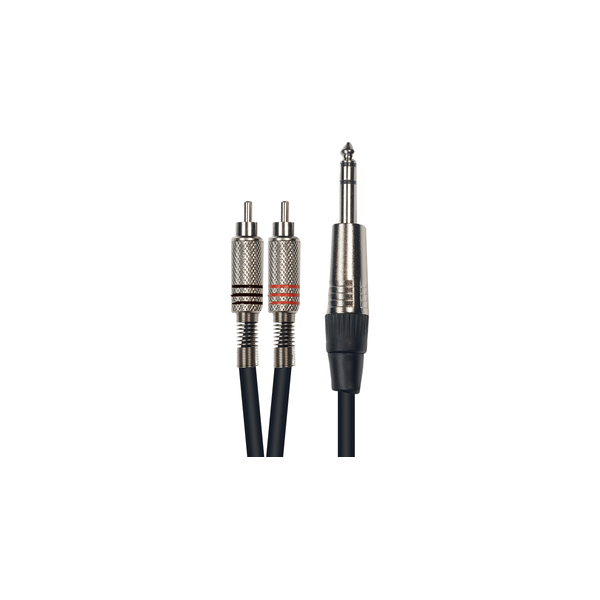 Yellow Cable K02ST-3 Cavo Segnale Stereo 2x RCA maschio/Jack TRS 3 m