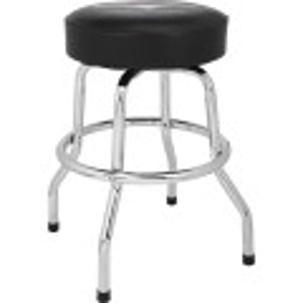 Sgabello da bar con logo Chevron Fender™ Custom Shop, nero/cromato, 24"