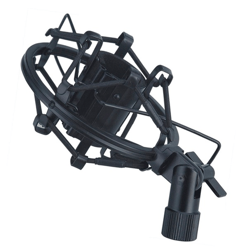 PROEL STAGE Supporto professionale anti-vibrazione con doppia molla elastica e guaina protettiva per microfono a condensatore.