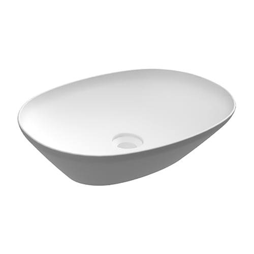 Lavabo da appoggio ovale (senza foro) variant 50x36 cm