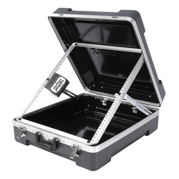 PROEL STAGE Custodia professionale a rack 19 per mixer 12U con sistema pop-up per la regolazione dellinclinazione