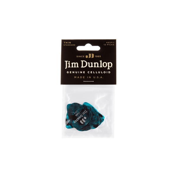 Dunlop 483P#11 Turquoise Perloid - Thin