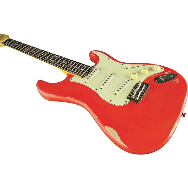 Eko Guitars S-300 Relic Fiesta Red