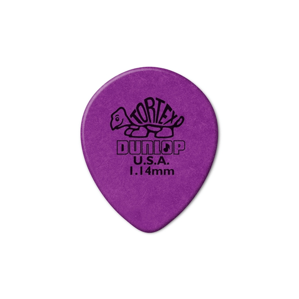 Dunlop 413R Tortex Tear Drop Purple 1.14