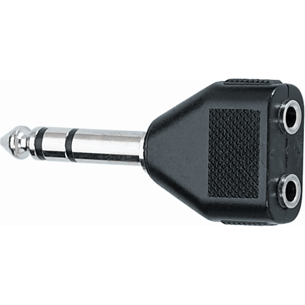 Quik Lok AD/23 Adattatore audio Jack 6.3/ 2 Jack 3.5 F