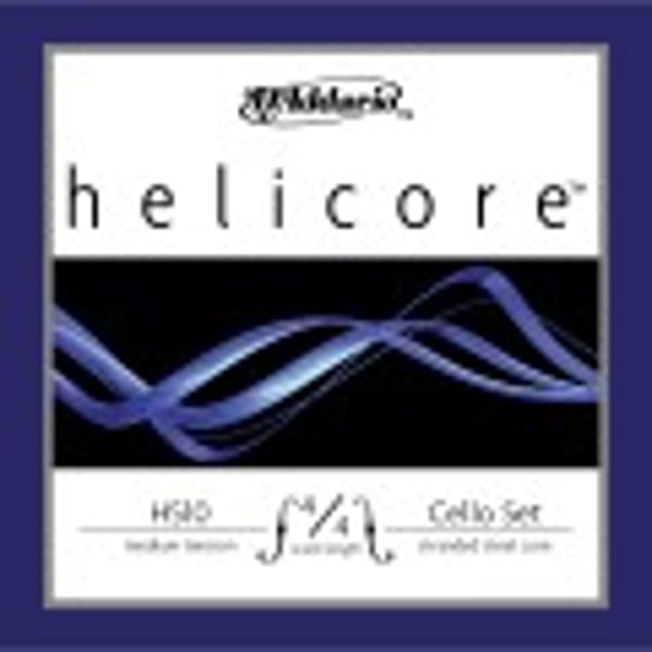 D'ADDARIO Set Corde per Violoncello Serie Helicore, Scala 4/4, Medium Tension. Modello H510M