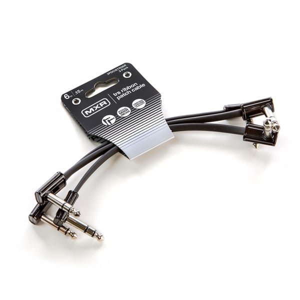 Mxr 3PDCISTR06R Cavi Patch Ribbon TRS 15cm confezione da 3