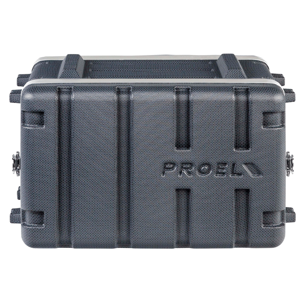 PROEL STAGE Custodia a rack 19' - 6 unità - realizzata in 'Polietilene FORCE'. Profondità interna utile: 307 mm