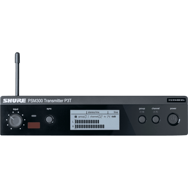 Shure P3TE Trasmettitore 1/2 unità rack PSM300. (L19)