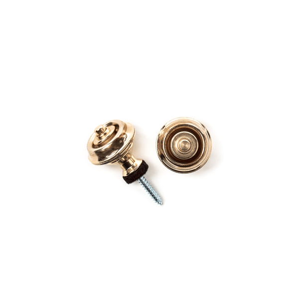 Dunlop SLS1032BR Straplok Dual Design Strap Retainer System, Brass