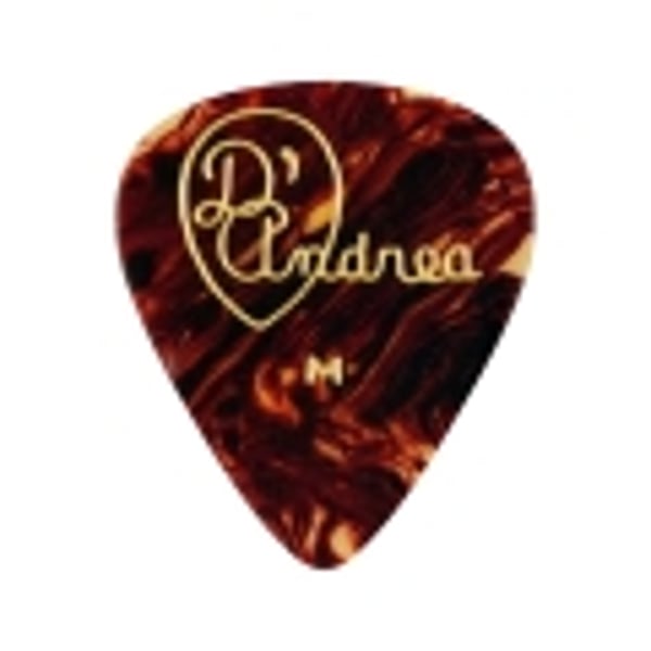 D'ANDREA Busta di 12 plettri in Shell Celluloid (Thin). Modello TPG351 .46TH
