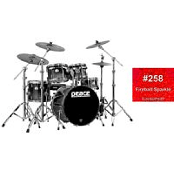 PEACE Drum Set 5 pcs in Acero Canadese con finiture laccate speciali