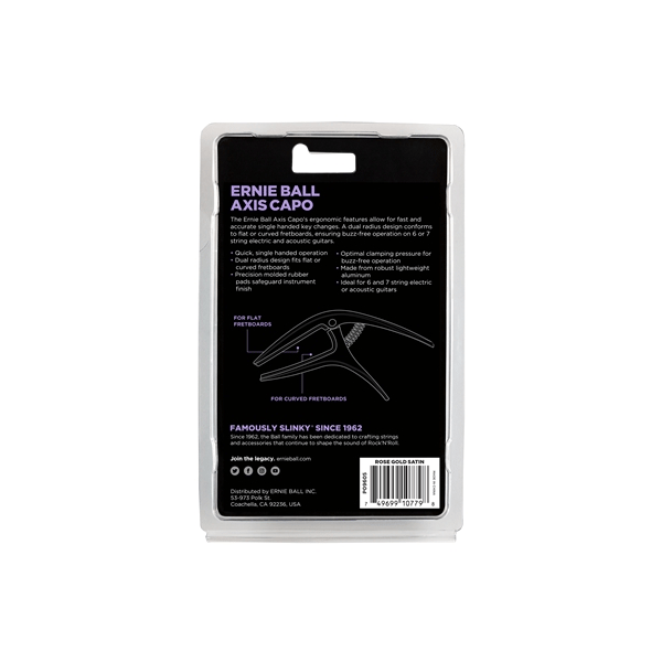Ernie Ball 9605 Axis Capo Rose Gold 2021