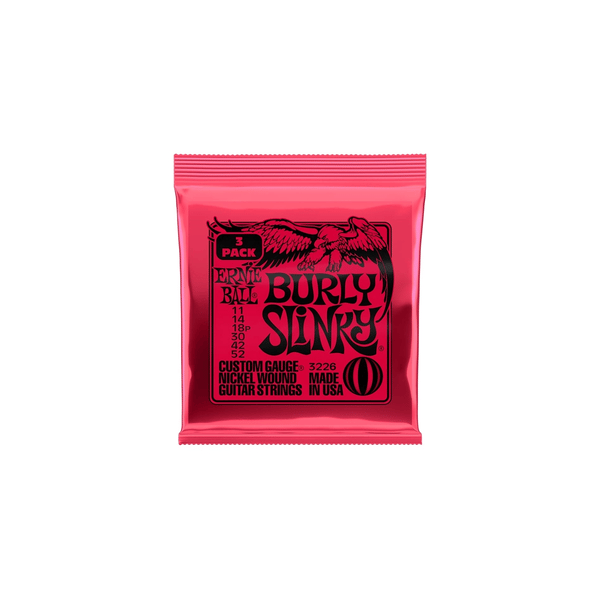 Ernie Ball 3226 Burly Slinky Nckl Wnd 3 Pk 11 52
