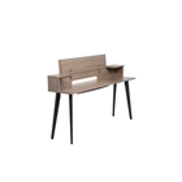 Gator Frameworks GFW-ELITEKEYTBL88-GRY Workstation in legno per tastiere fino a 88 tasti, colore grigio driftwood<br>